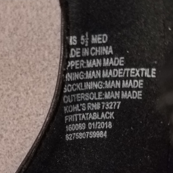 Like New Apt. 9 Black Strappy Heels, Size 5.5 - Picture 6 of 8